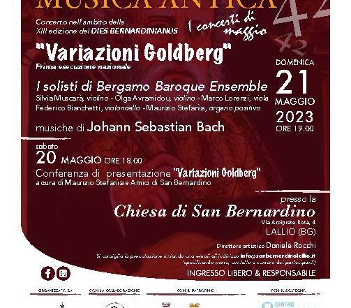 Dies Bernardinianus: extraordinary events from 19 to 21 May