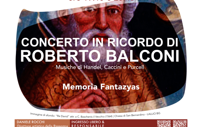 (Italiano) 23 maggio: il concerto in memoria di Roberto Balconi chiude la 45^ Rassegna